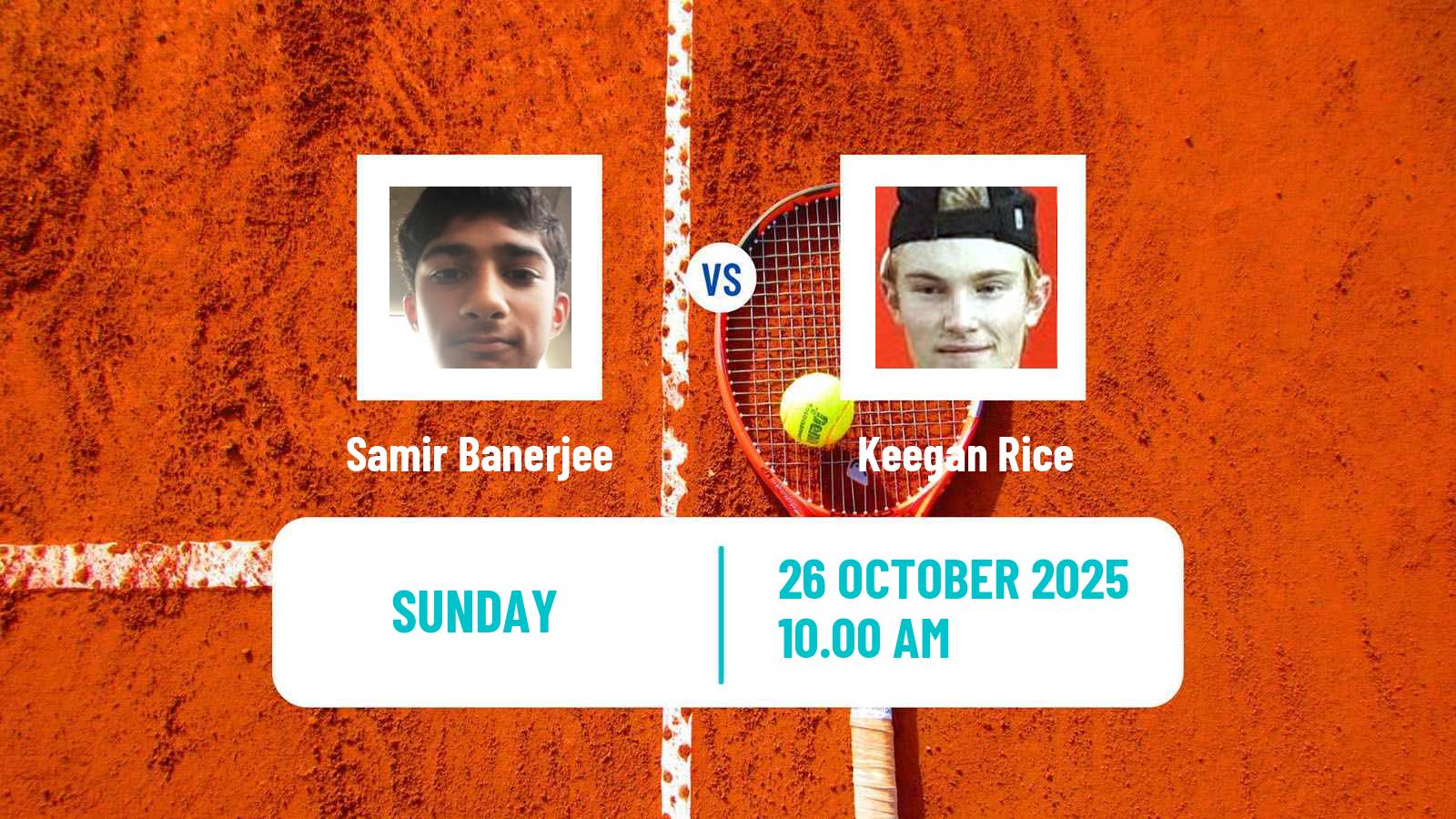 Tennis Charlottesville Challenger Men Samir Banerjee - Keegan Rice