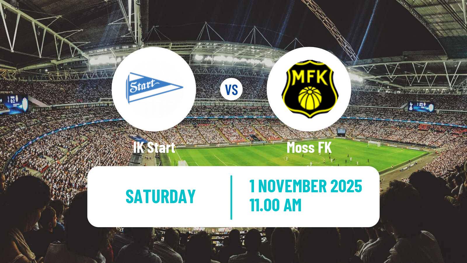 Football Norwegian Adeccoligaen Start - Moss
