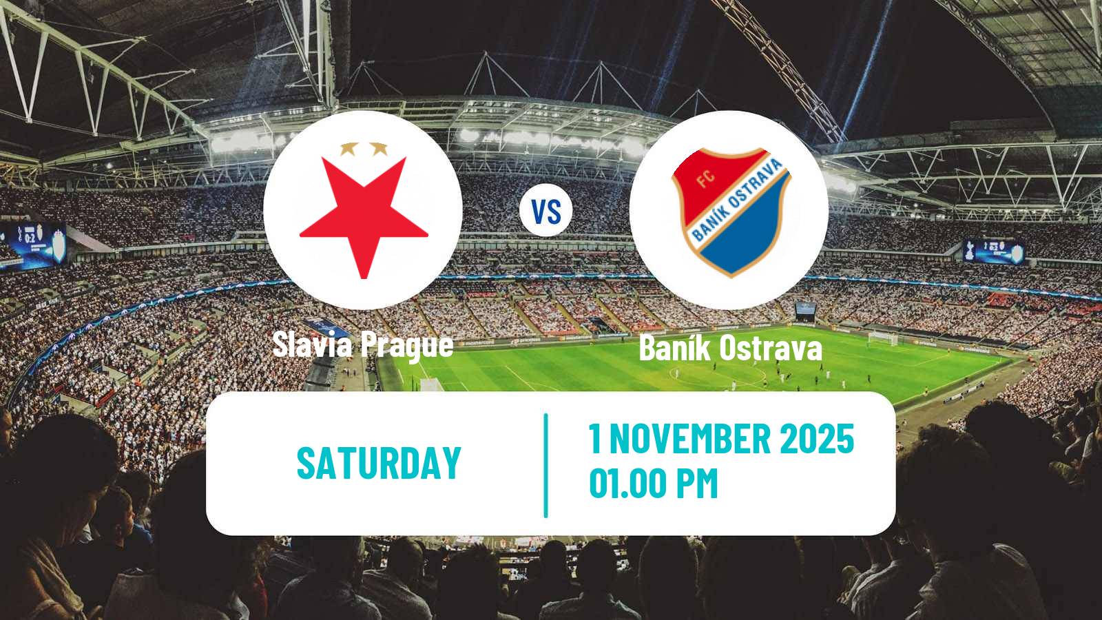 Football Czech 1 Liga Slavia Prague - Baník Ostrava