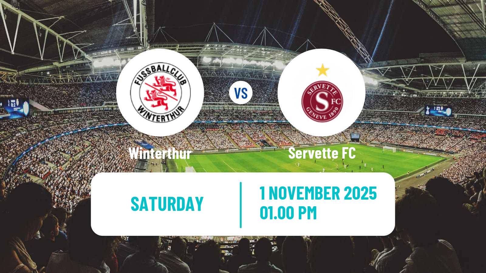 Football Swiss Super League Winterthur - Servette