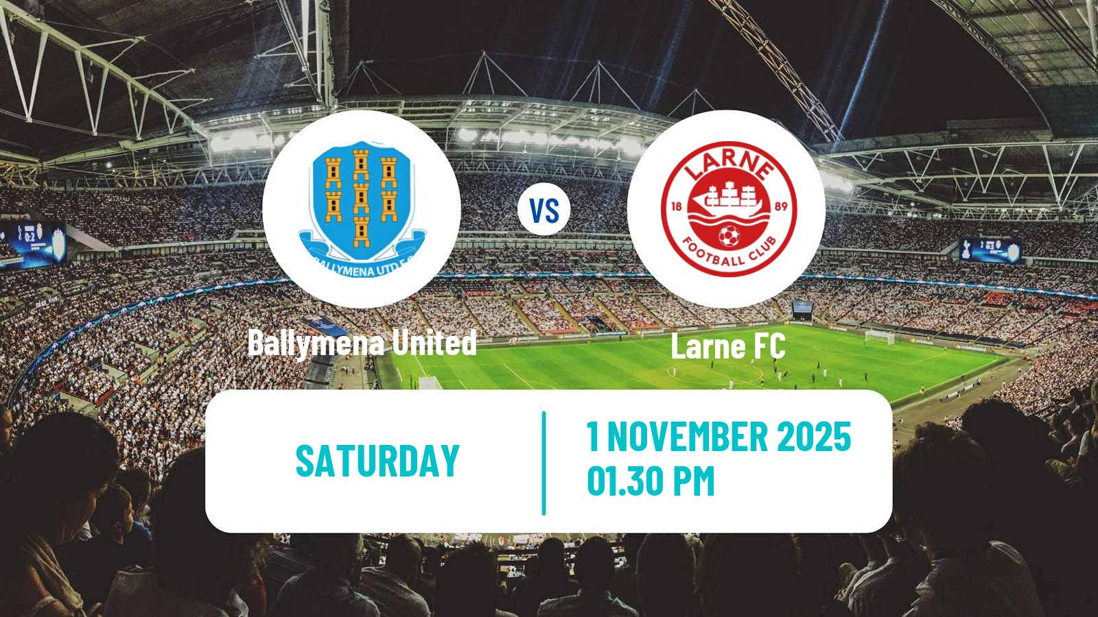 Football Northern Irish Premiership Ballymena United - Larne