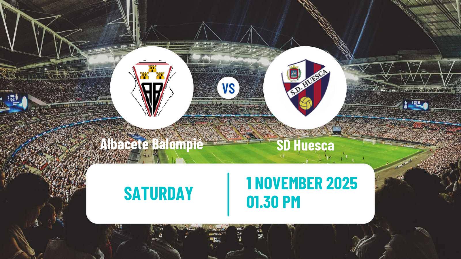 Football Spanish LaLiga2 Albacete Balompié - Huesca