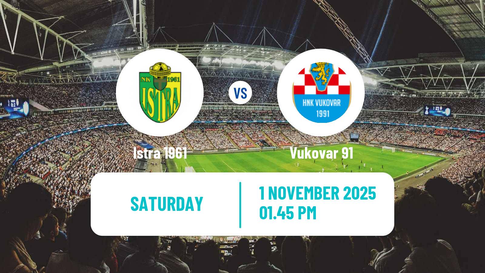 Football Croatian HNL Istra 1961 - Vukovar 91