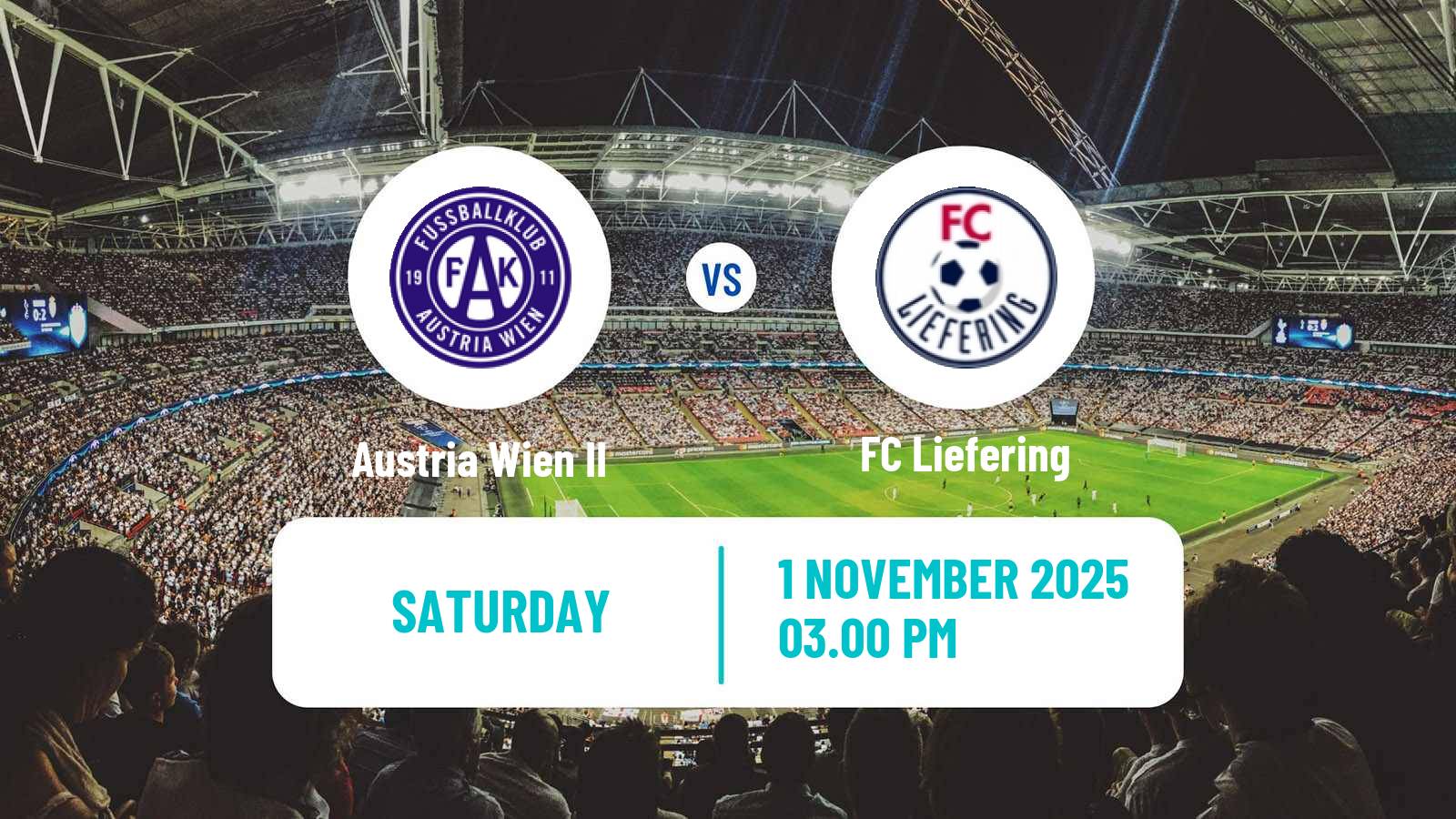 Football Austrian 2 Liga Austria Wien II - Liefering