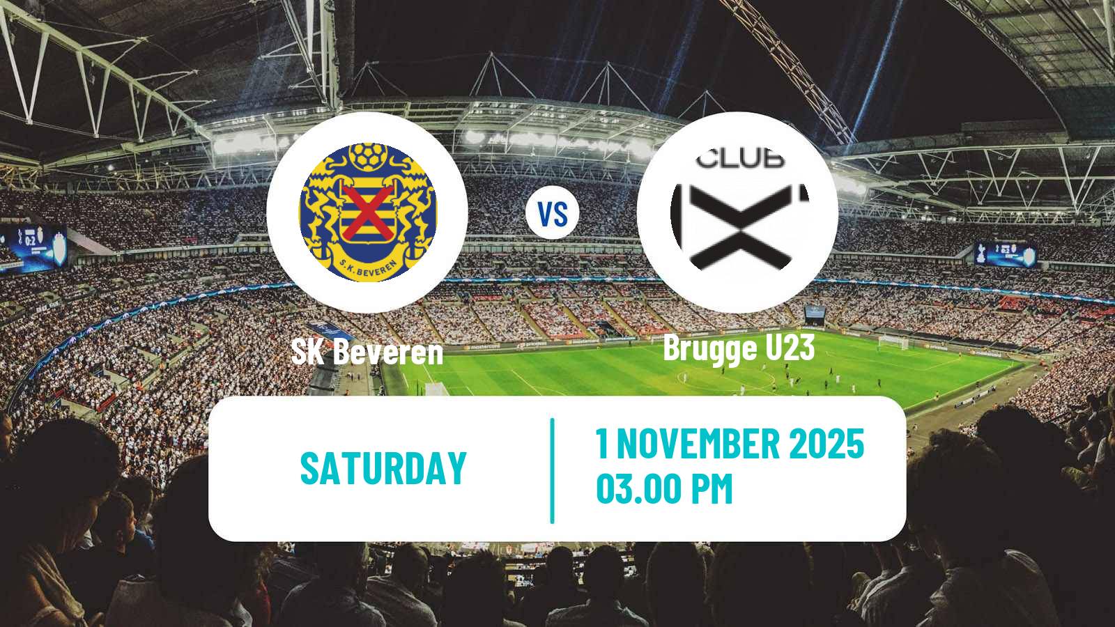 Football Belgian Сhallenger Pro League Beveren - Brugge U23