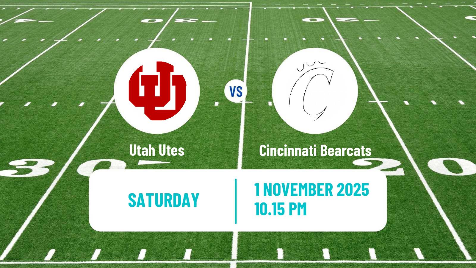 American football NCAA College Football Utah Utes - Cincinnati Bearcats