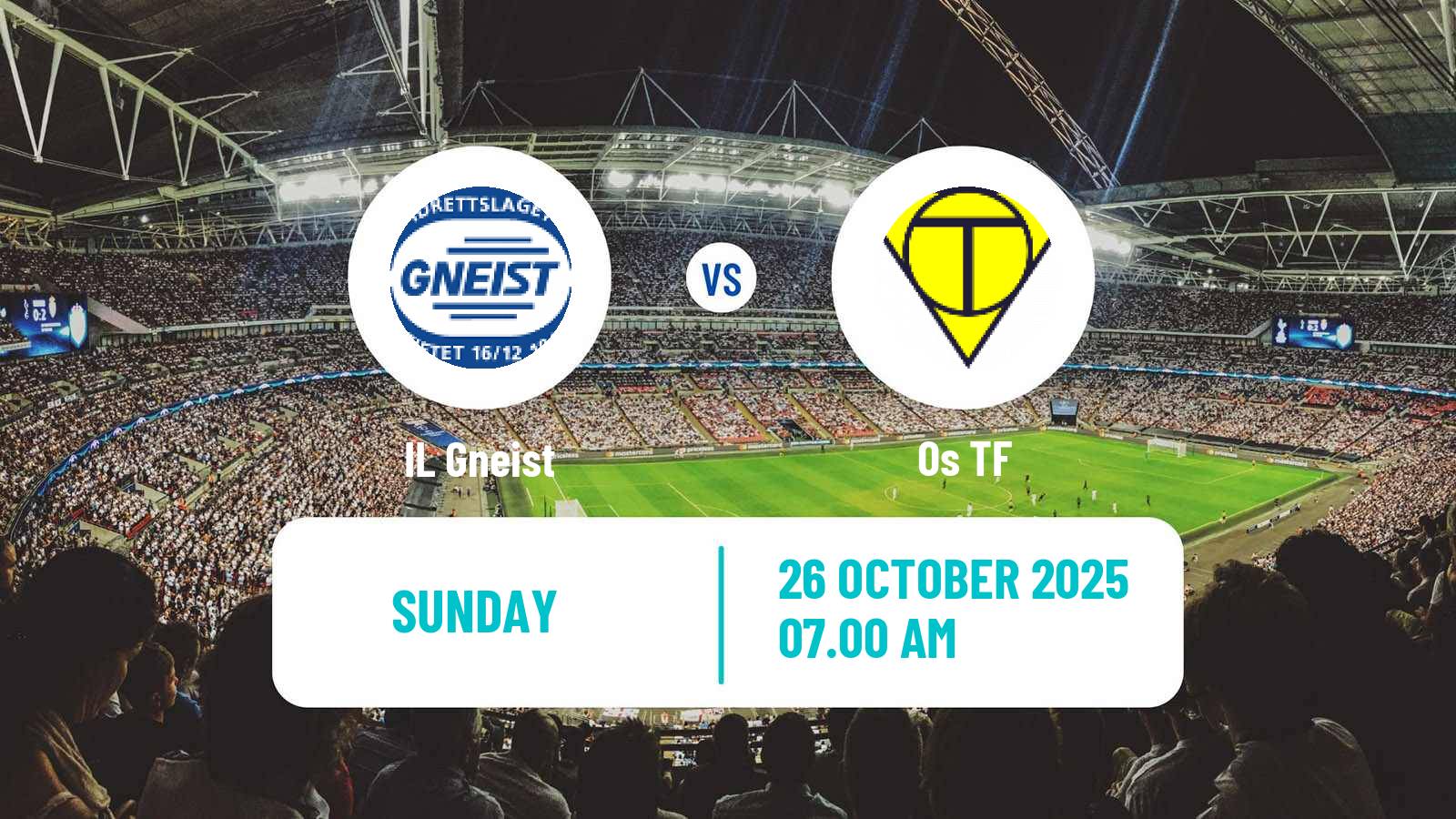 Football Norwegian Division 3 - Group 4 Gneist - Os TF