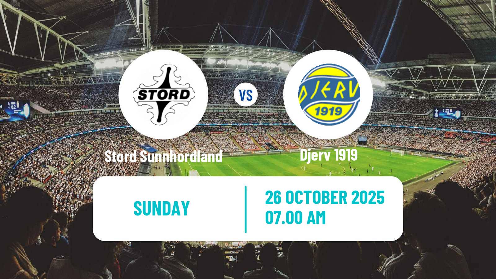 Football Norwegian Division 3 - Group 5 Stord Sunnhordland - Djerv 1919