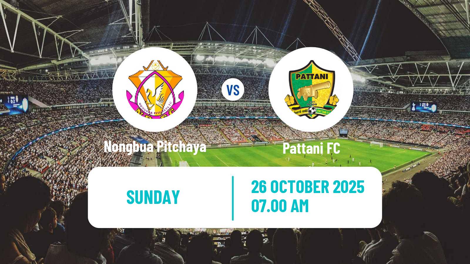 Football Thai League 2 Nongbua Pitchaya - Pattani