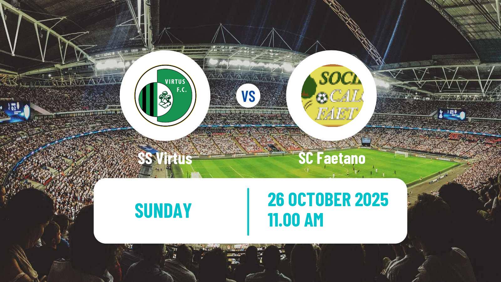 Football San Marino Campionato Sammarinese Virtus - Faetano