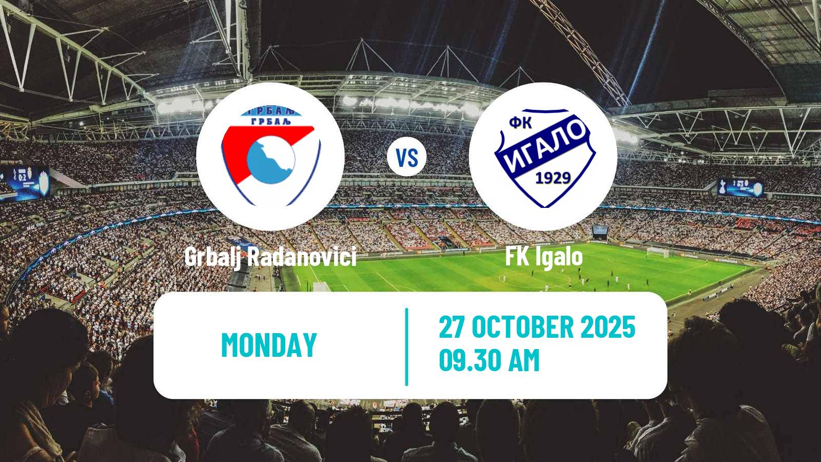 Football Montenegrin Druga Liga Grbalj Radanovici - Igalo