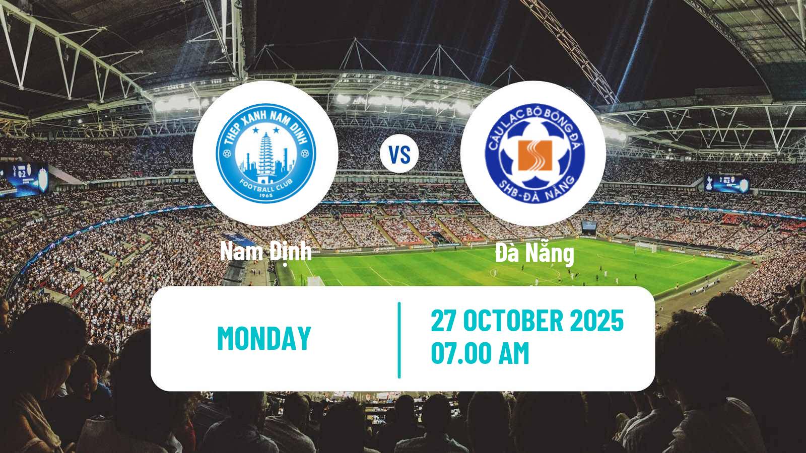 Football Vietnamese V League 1 Nam Định - Đà Nẵng