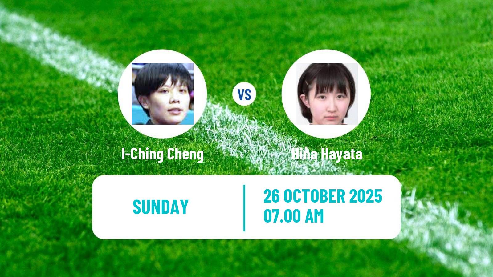 Table tennis Wtt Star Contender London Women I-Ching Cheng - Hina Hayata