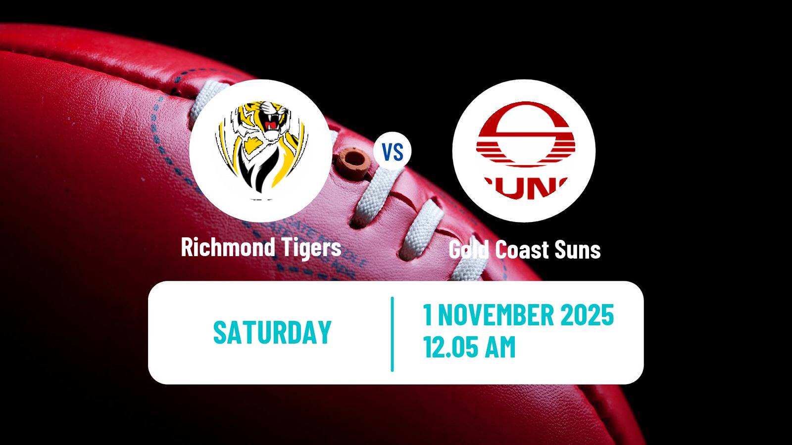Aussie rules AFL Women Richmond Tigers - Gold Coast Suns