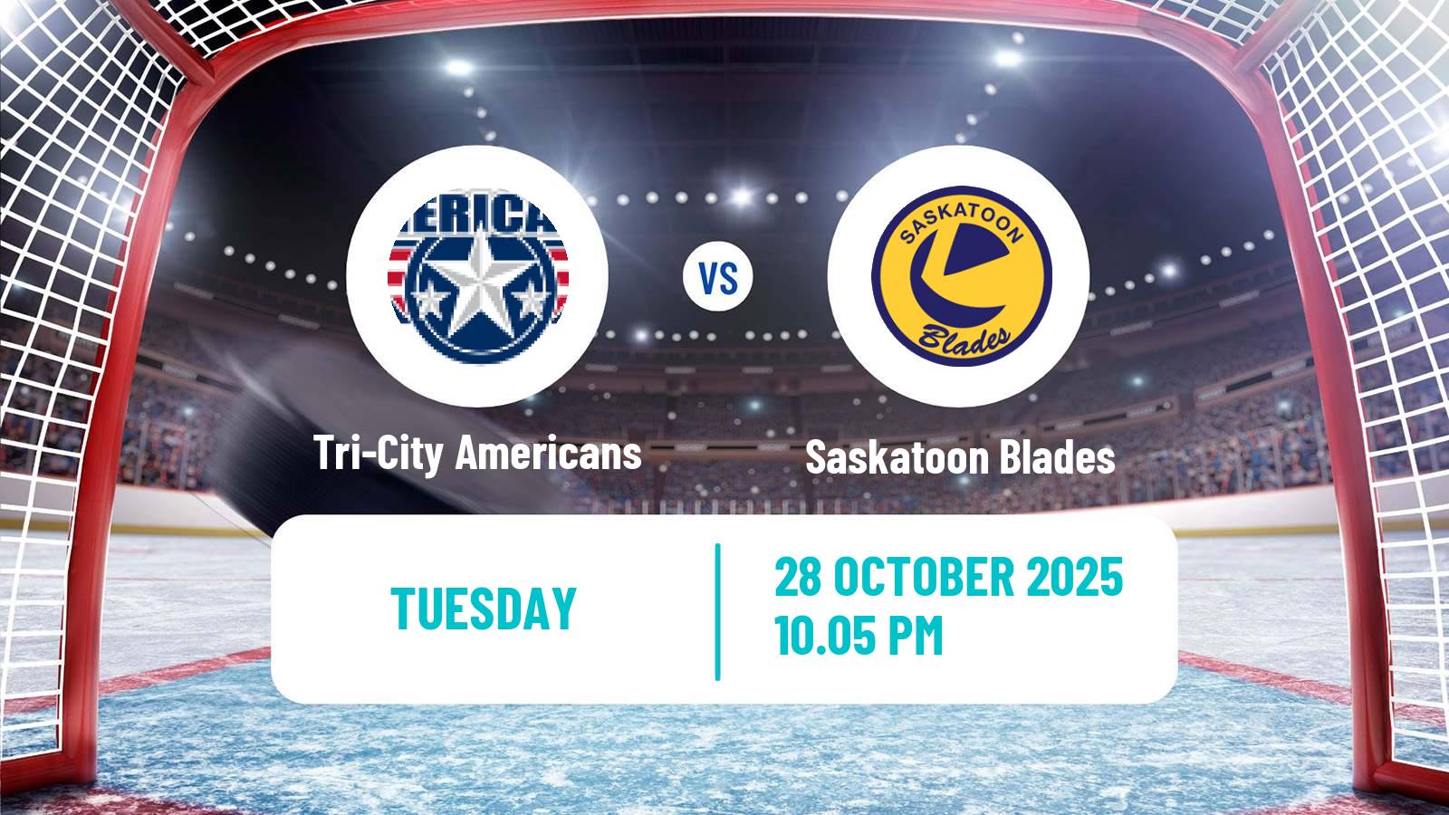 Hockey WHL Tri-City Americans - Saskatoon Blades