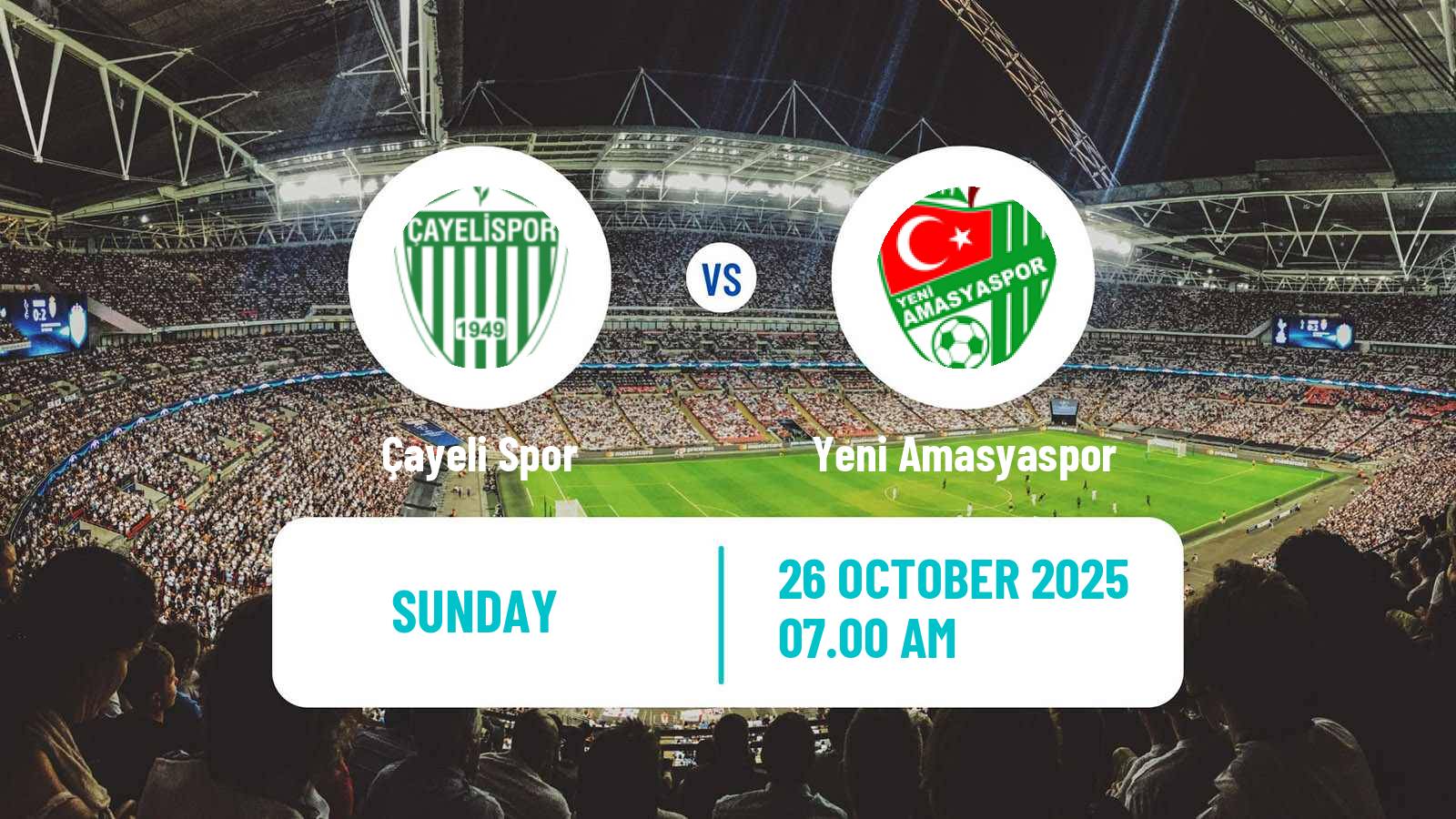 Football Turkish 3 Lig Group 3 Çayeli Spor - Yeni Amasyaspor