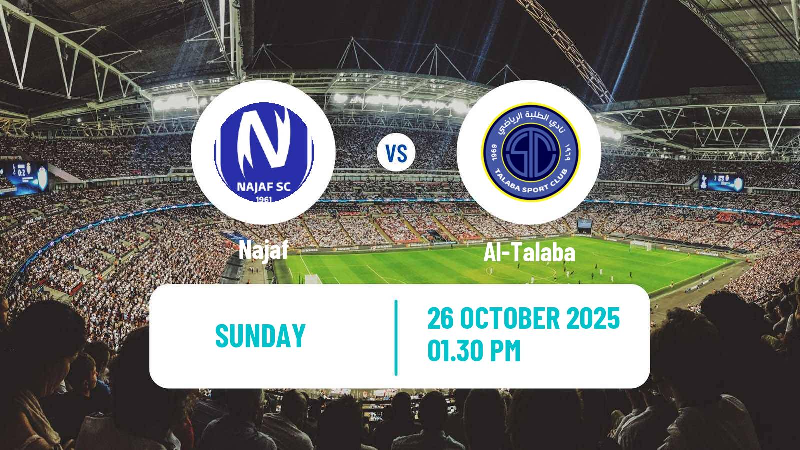 Football Iraqi Premier League Najaf - Al-Talaba