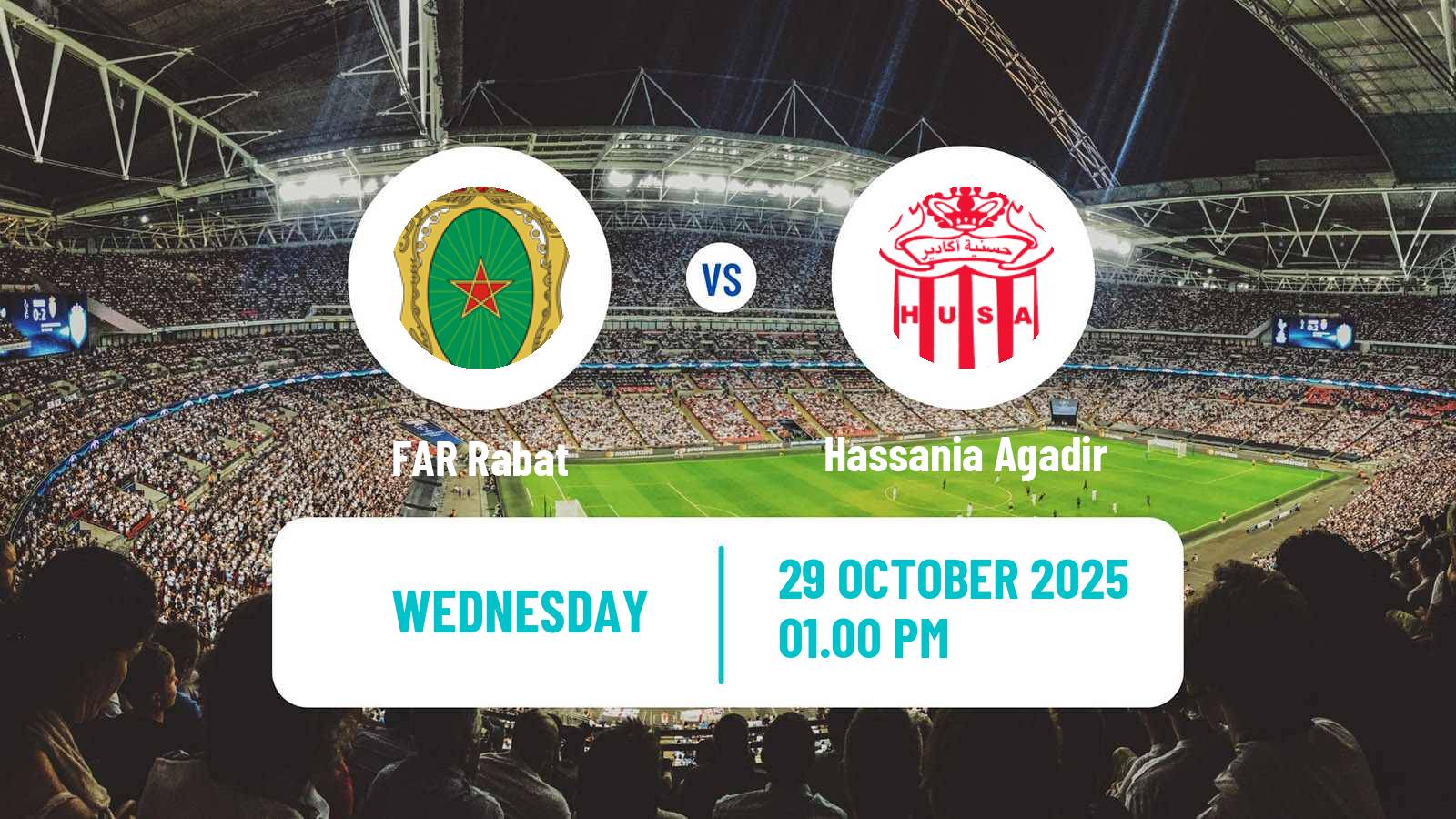Football Moroccan Botola FAR Rabat - Hassania Agadir