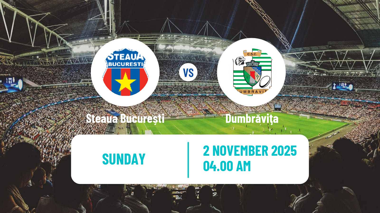 Football Romanian Division 2 Steaua București - Dumbrăviţa