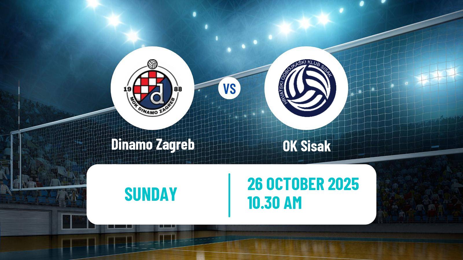Volleyball Croatian Superliga Volleyball Dinamo Zagreb - OK Sisak