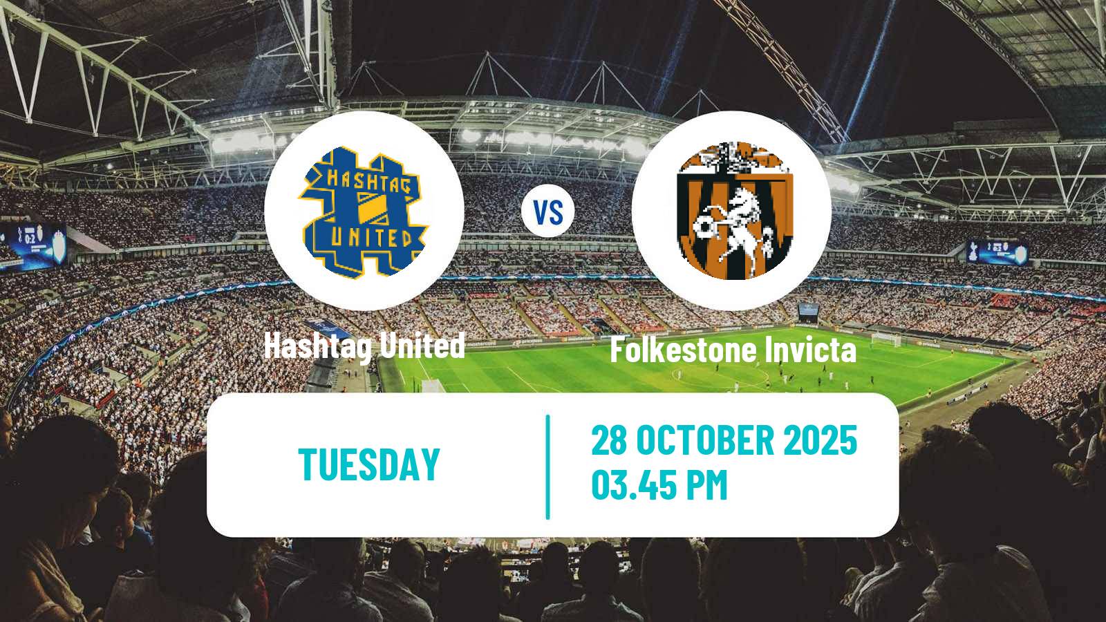 Football English Isthmian League Premier Division Hashtag United - Folkestone Invicta