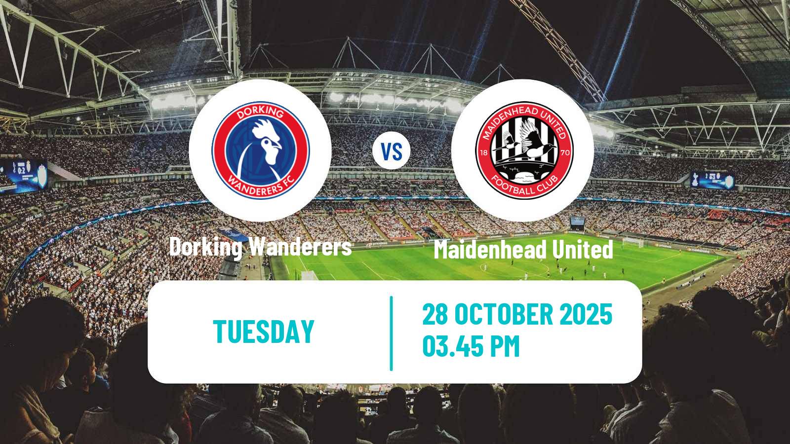 Football English National League South Dorking Wanderers - Maidenhead United