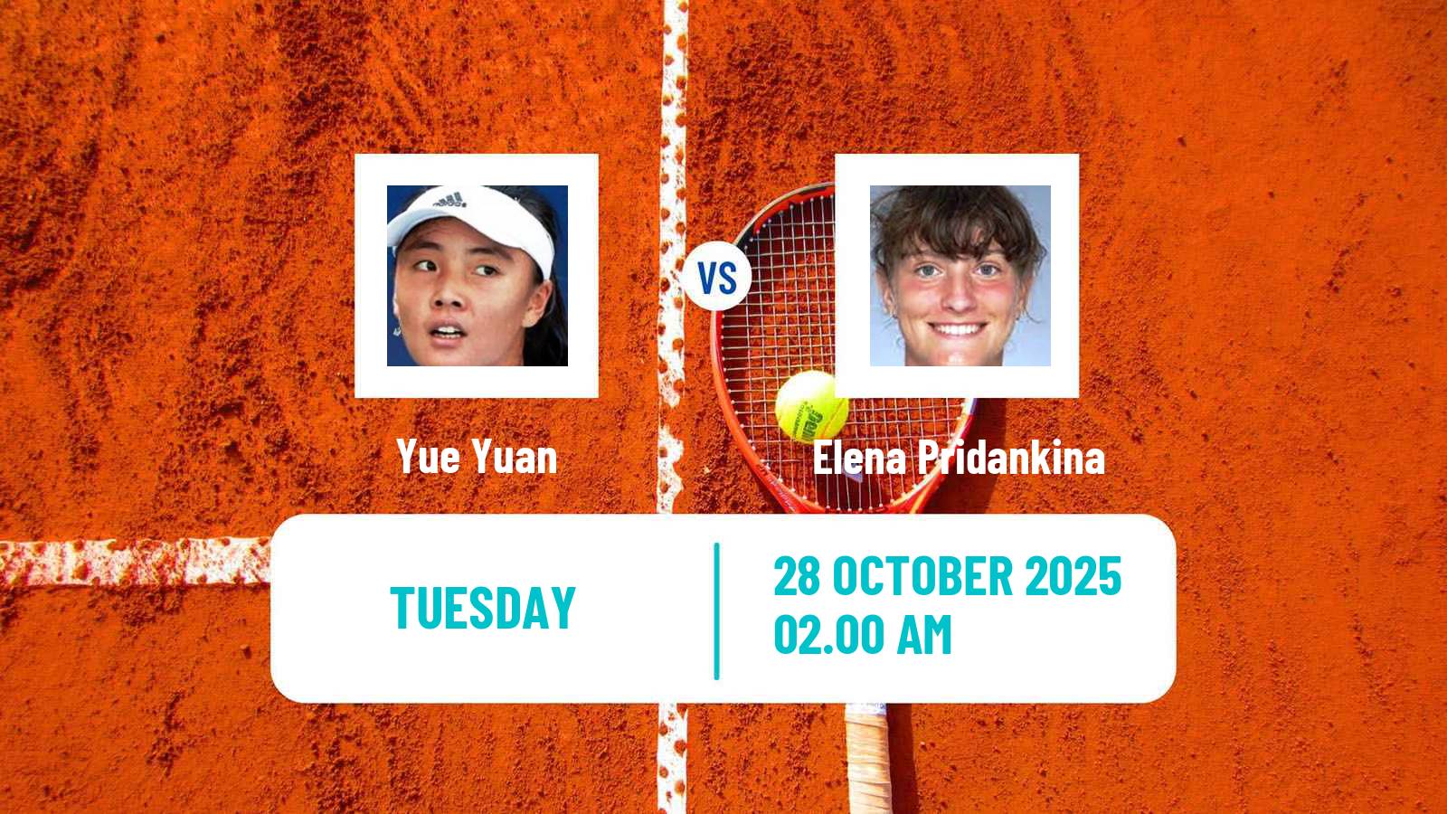 Tennis WTA Jiujiang Yue Yuan - Elena Pridankina