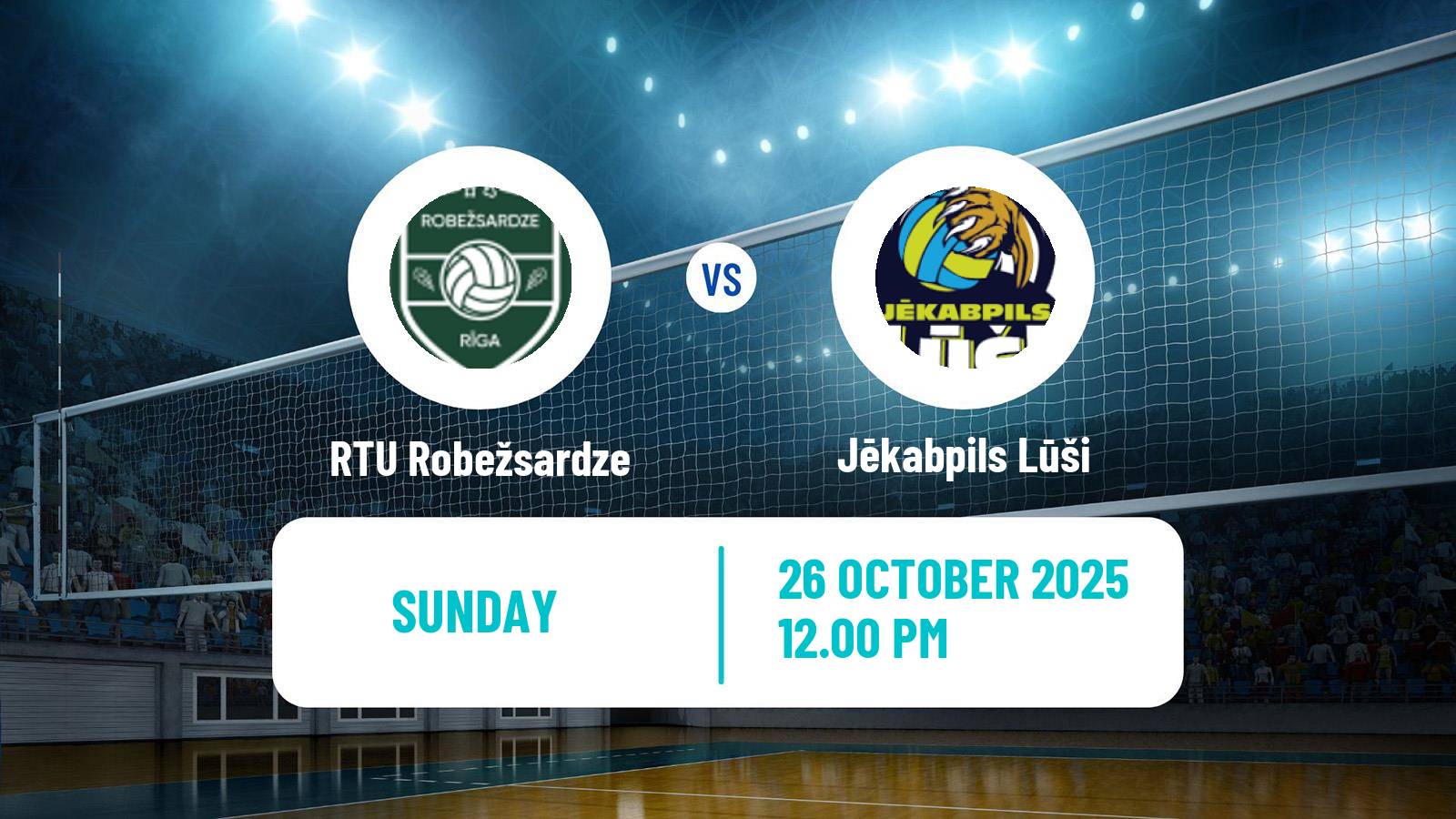 Volleyball Baltic League Volleyball RTU Robežsardze - Jēkabpils Lūši