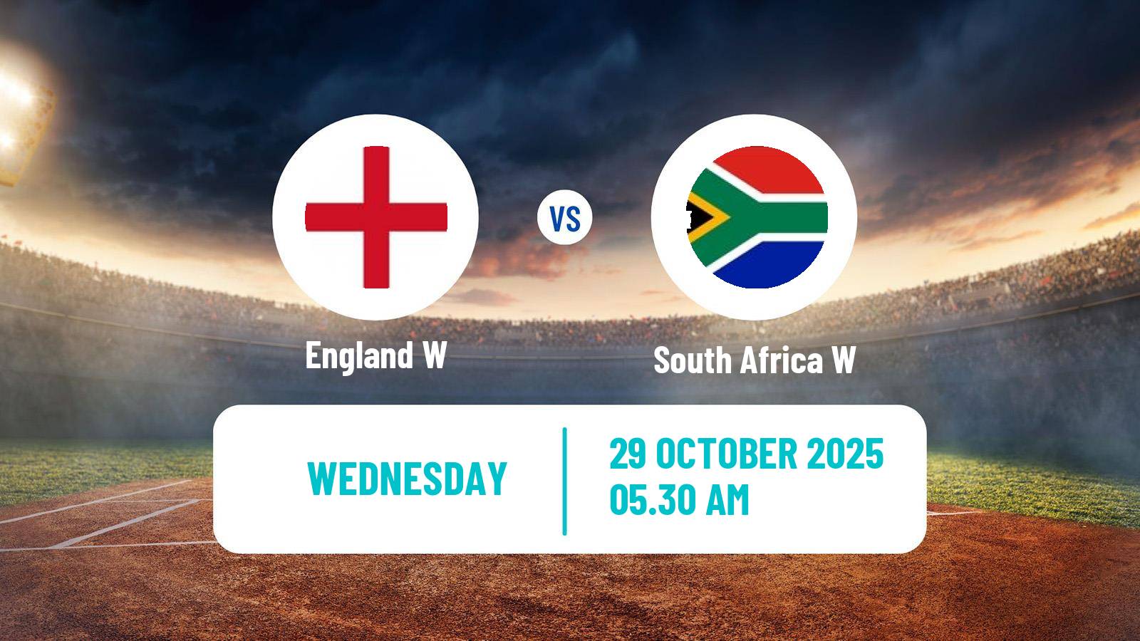 Cricket ICC World Cup Women England W - South Africa W