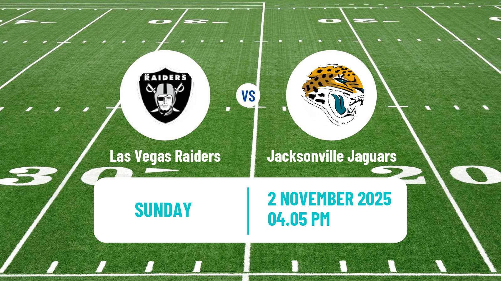 American football NFL Las Vegas Raiders - Jacksonville Jaguars