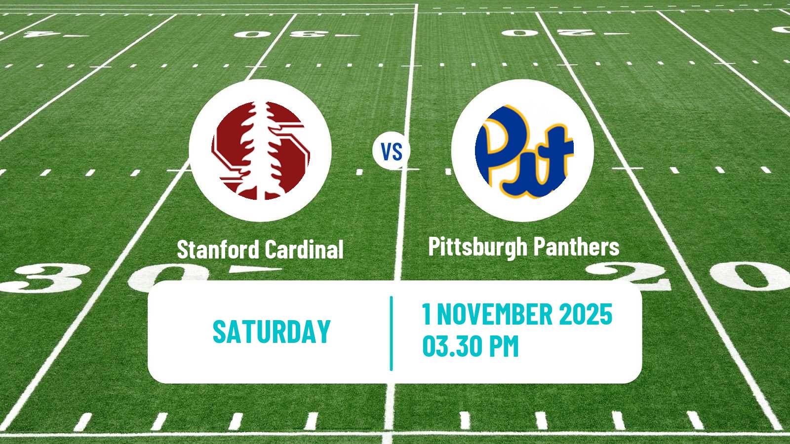 American football NCAA College Football Stanford Cardinal - Pittsburgh Panthers
