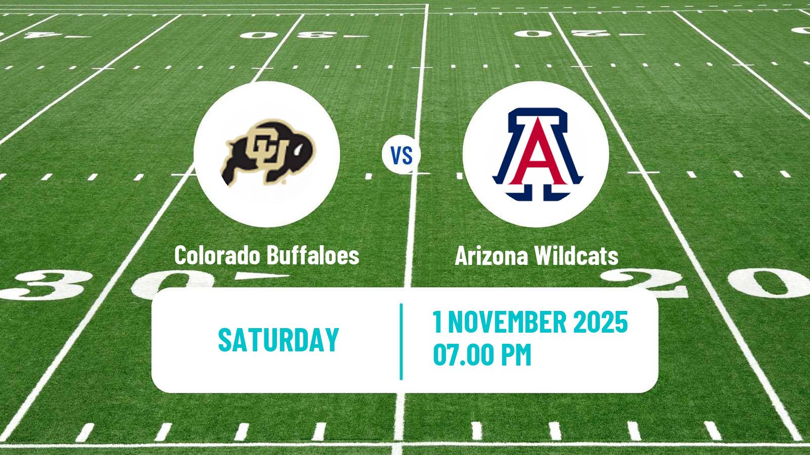 American football NCAA College Football Colorado Buffaloes - Arizona Wildcats