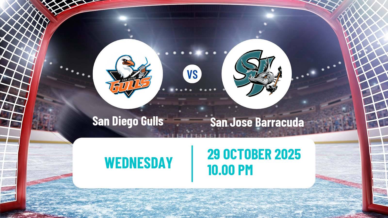 Hockey AHL San Diego Gulls - San Jose Barracuda