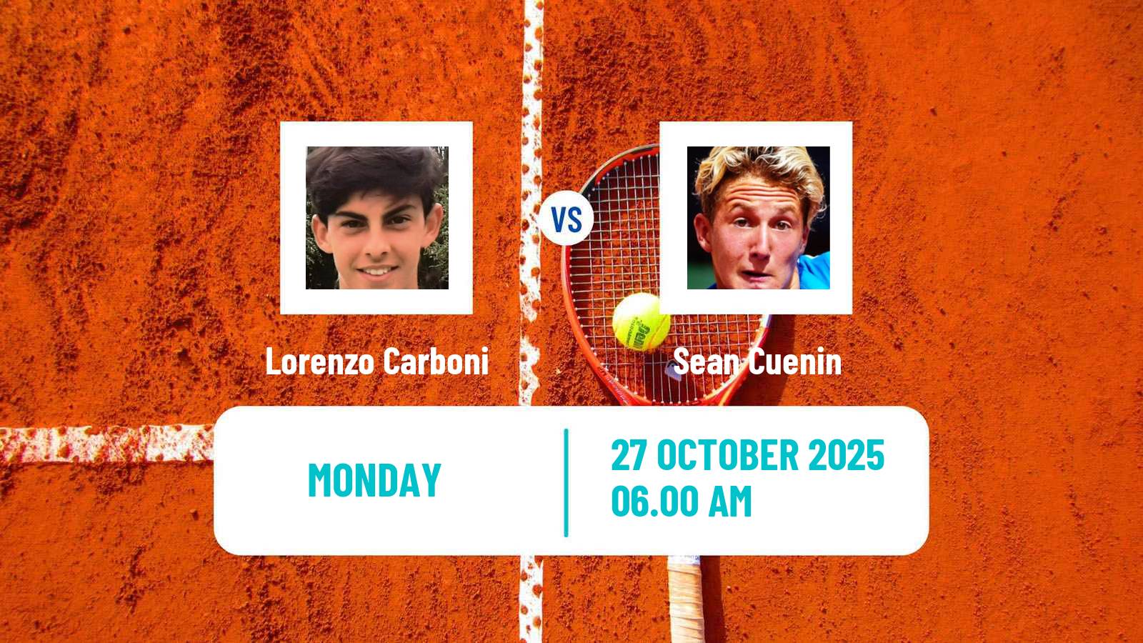 Tennis Monastir Challenger Men Lorenzo Carboni - Sean Cuenin