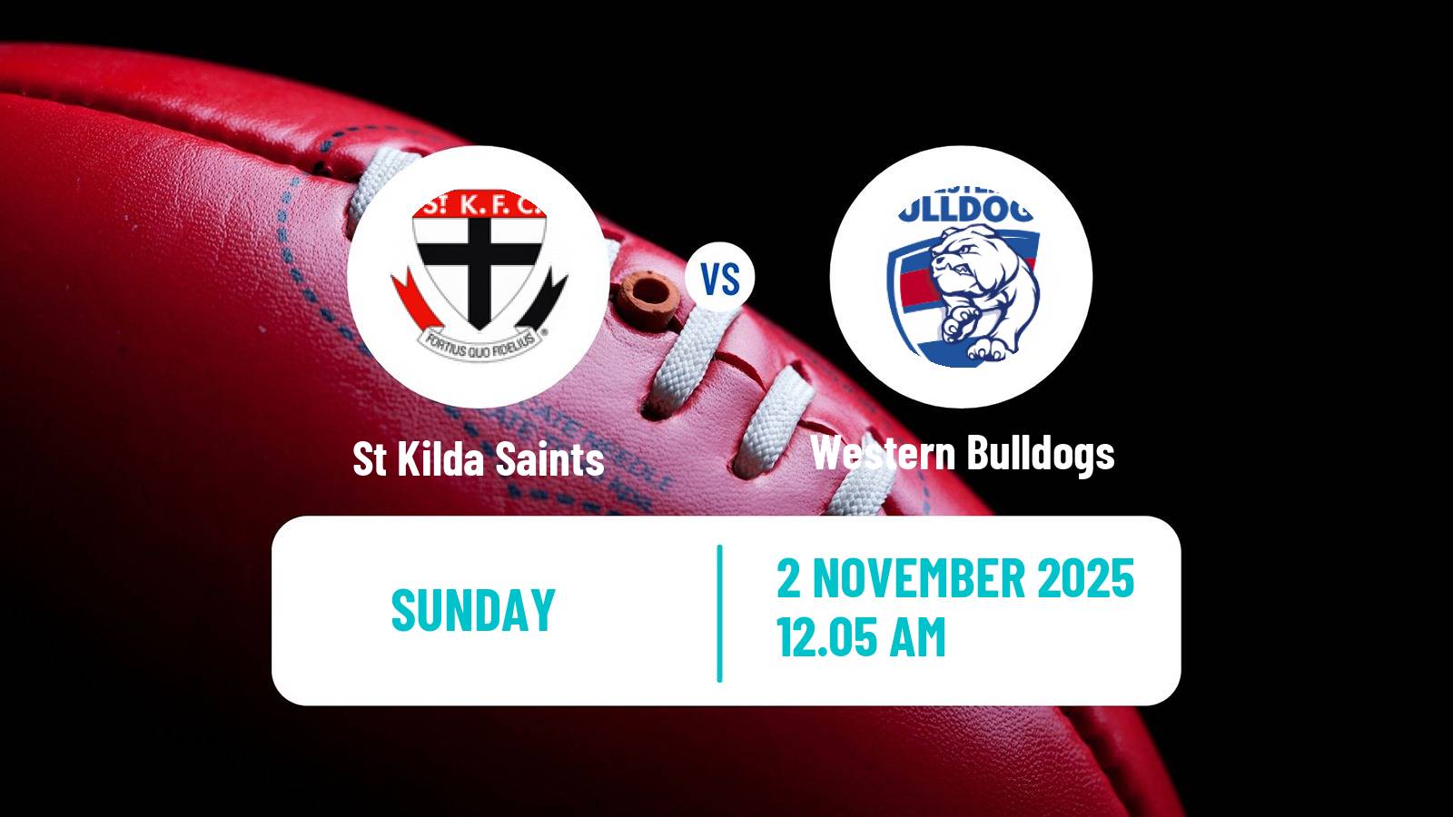 Aussie rules AFL Women St Kilda Saints - Western Bulldogs