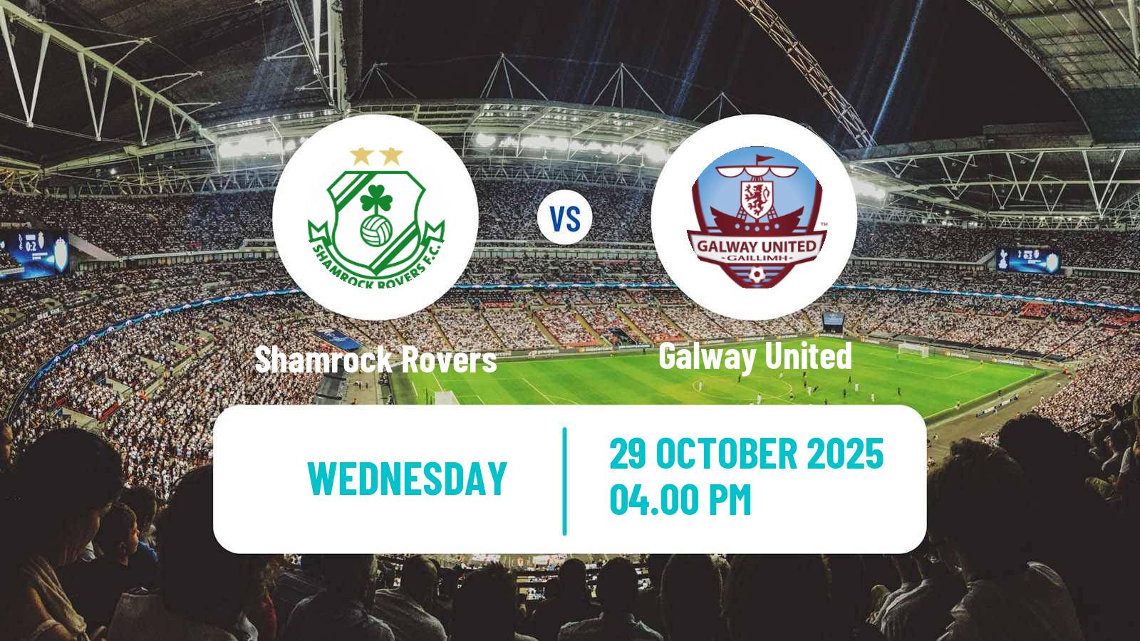 Football Irish Premier Division Shamrock Rovers - Galway United