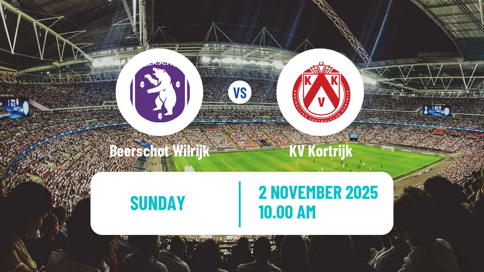 Football Belgian Сhallenger Pro League Beerschot Wilrijk - Kortrijk