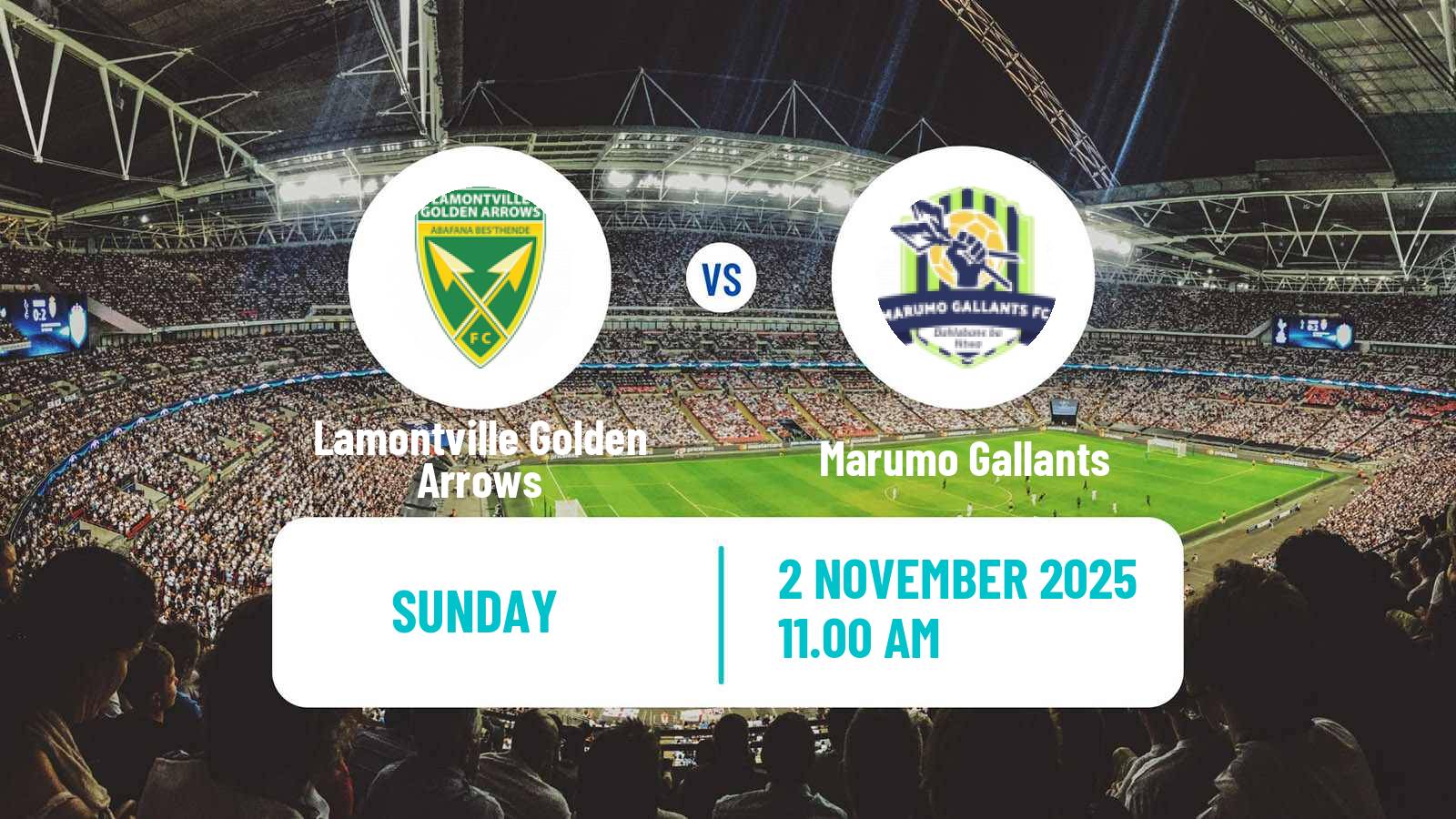 Football South African Premier Soccer League Lamontville Golden Arrows - Marumo Gallants