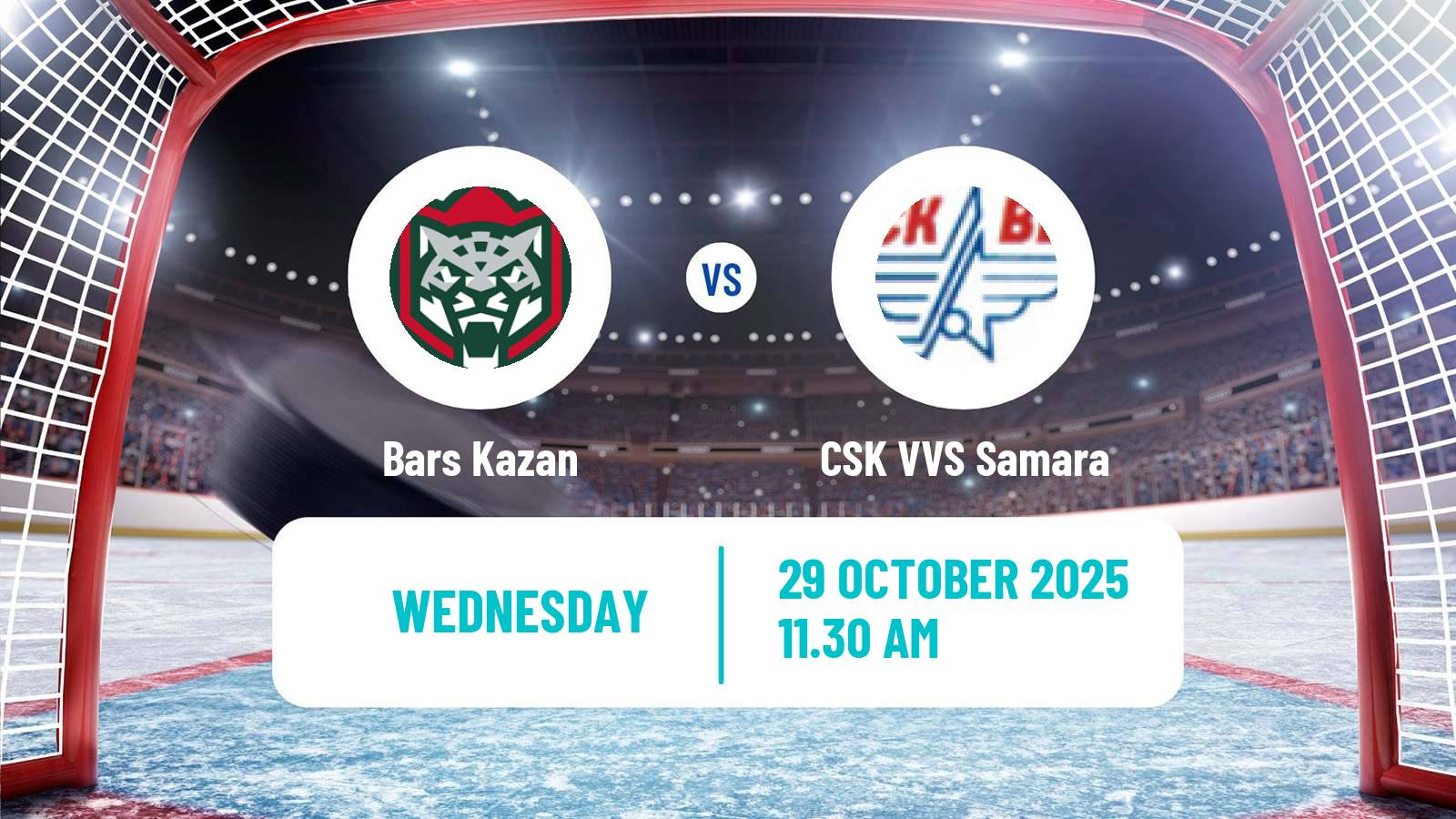 Hockey VHL Bars Kazan - CSK VVS Samara