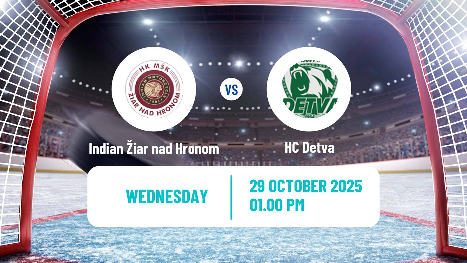 Hockey Slovak 1 Liga Hockey Indian Žiar nad Hronom - Detva