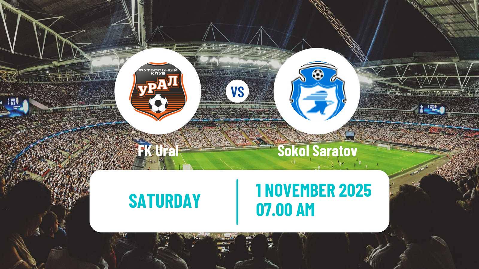 Football Russian FNL Ural - Sokol Saratov