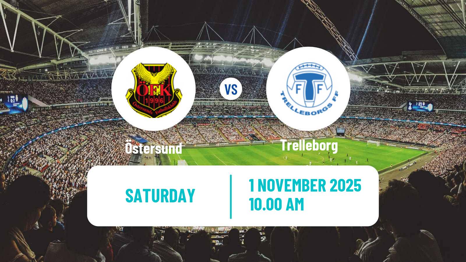 Football Swedish Superettan Östersund - Trelleborg