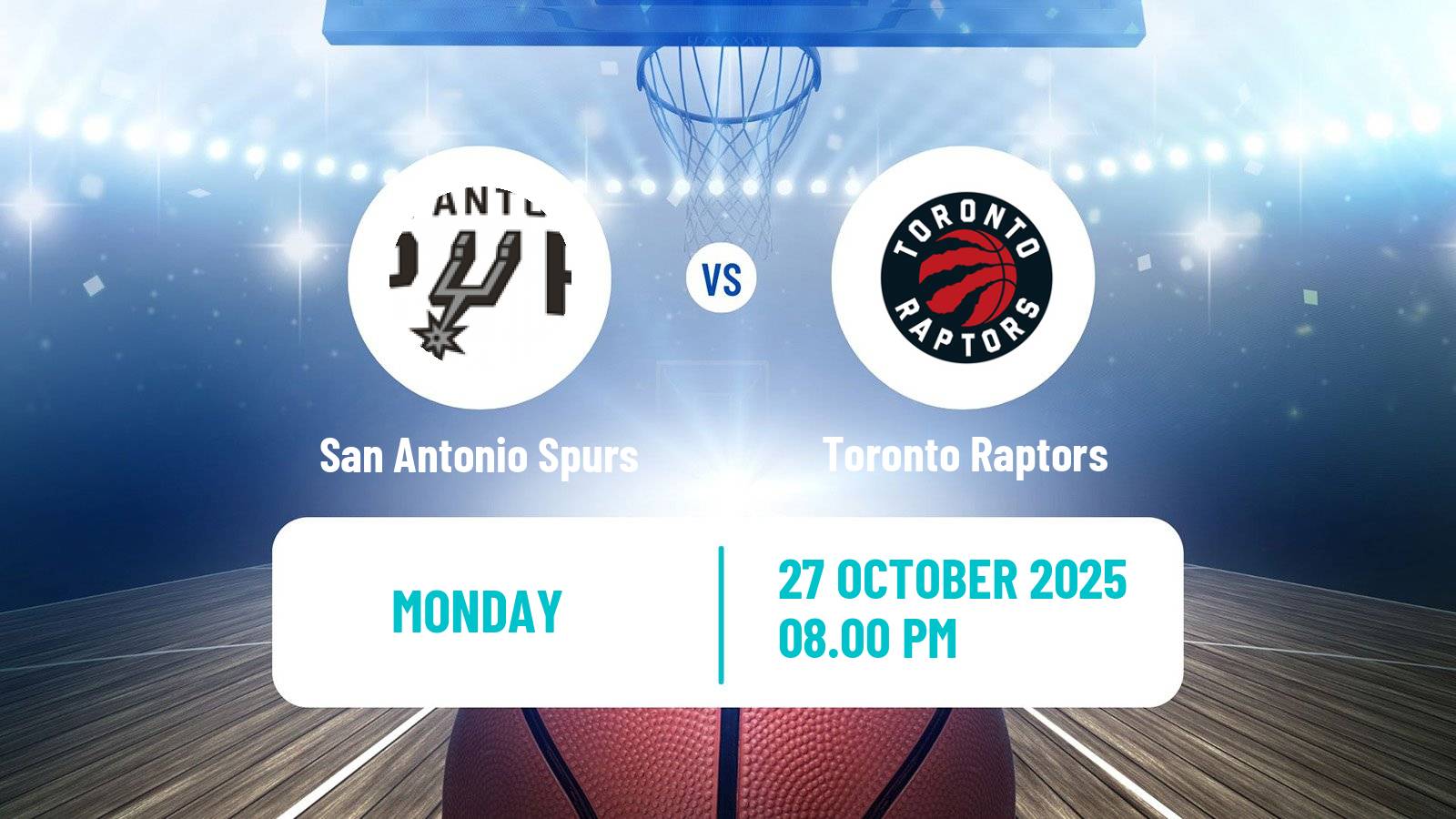 Basketball NBA San Antonio Spurs - Toronto Raptors