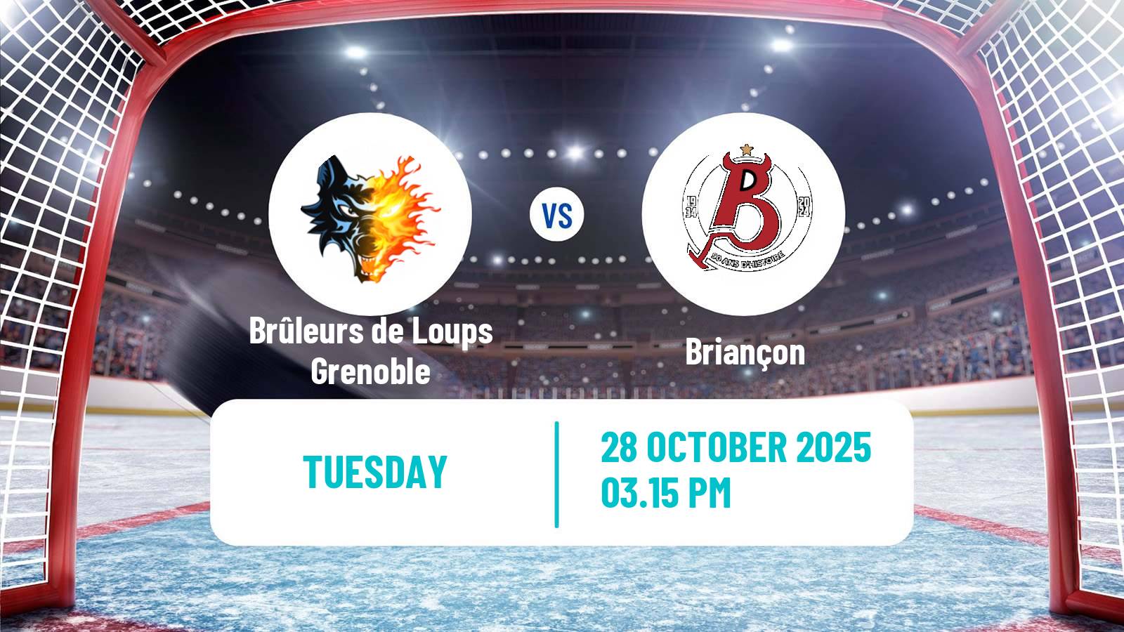 Hockey French Ligue Magnus Brûleurs de Loups Grenoble - Briançon