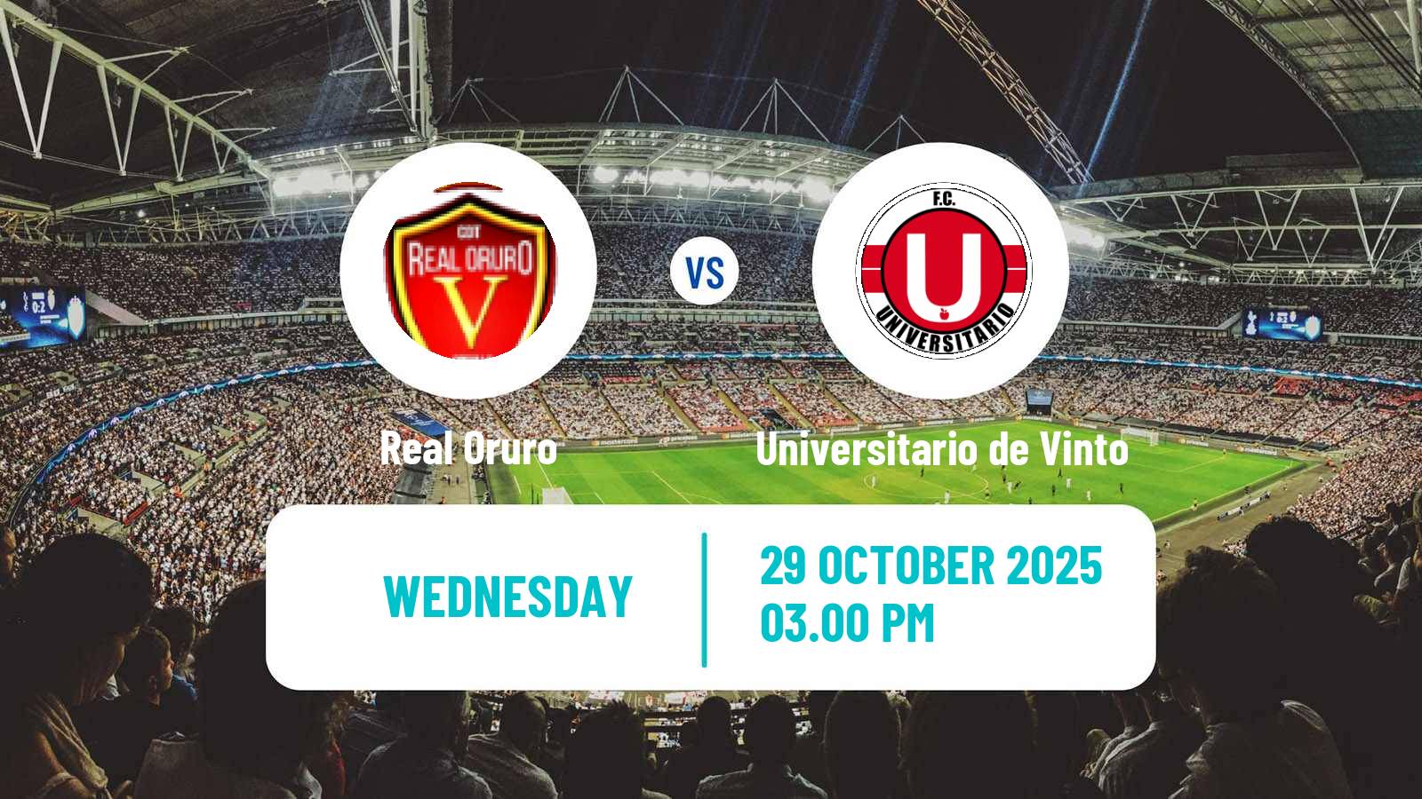 Football Bolivian League Cup Real Oruro - Universitario de Vinto