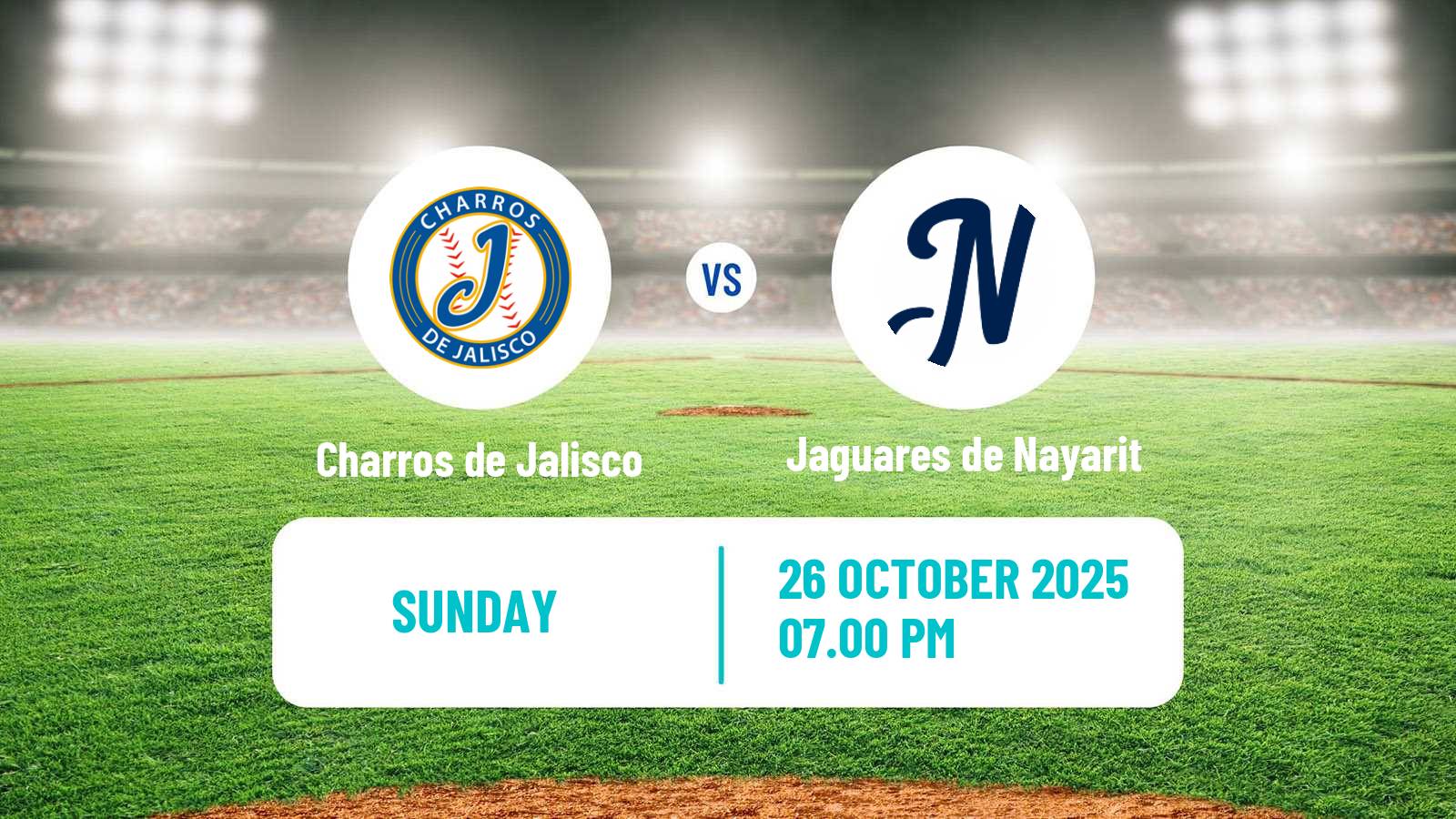 Baseball LMP Charros de Jalisco - Jaguares de Nayarit