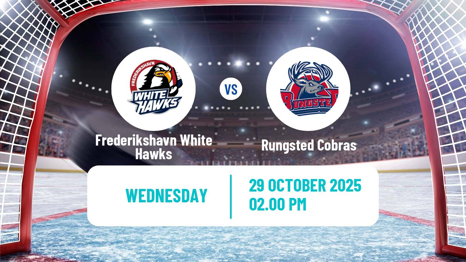 Hockey Danish Ishockey Ligaen Frederikshavn White Hawks - Rungsted Cobras