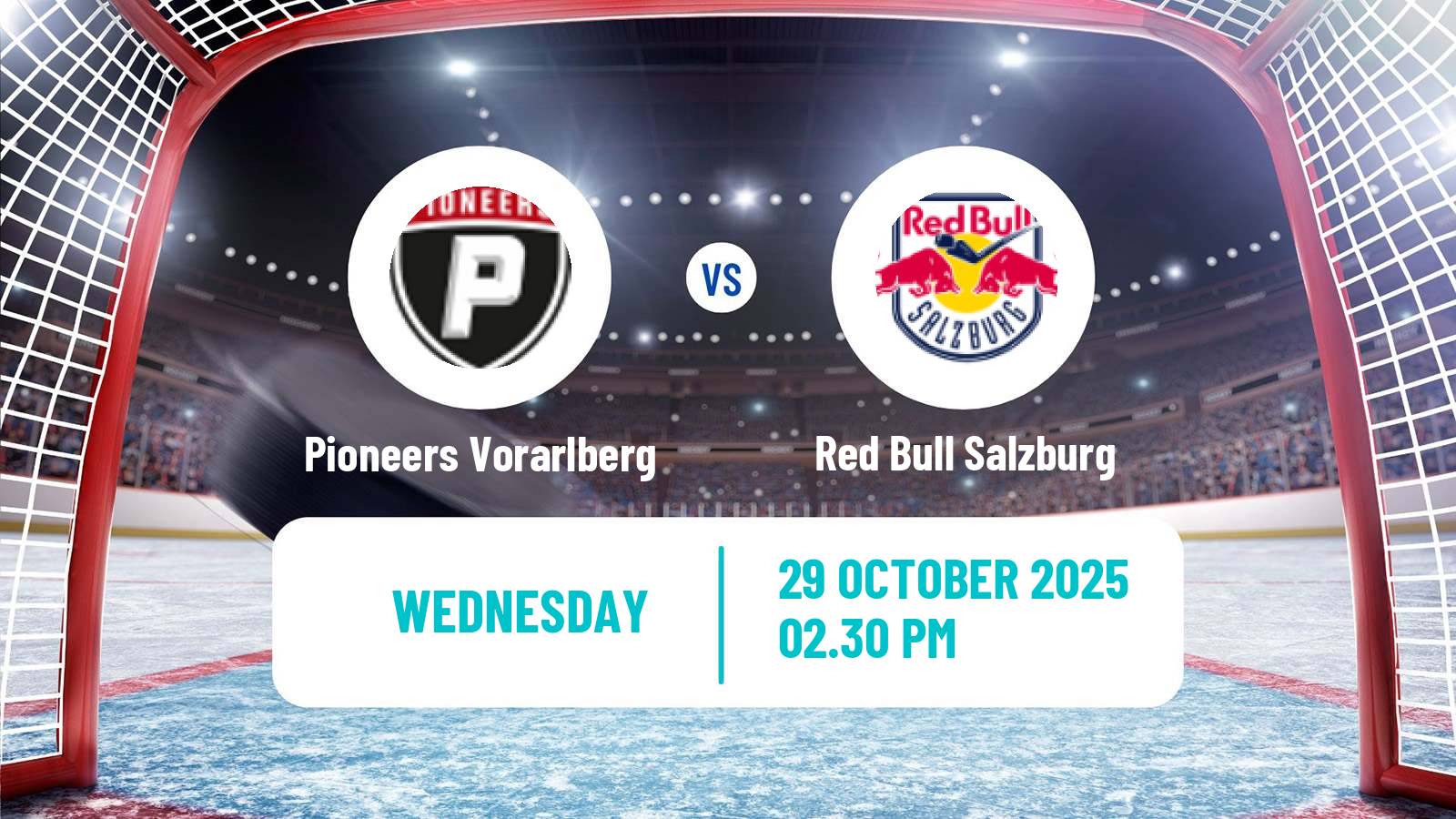 Hockey Austrian Ice Hockey League Pioneers Vorarlberg - Red Bull Salzburg