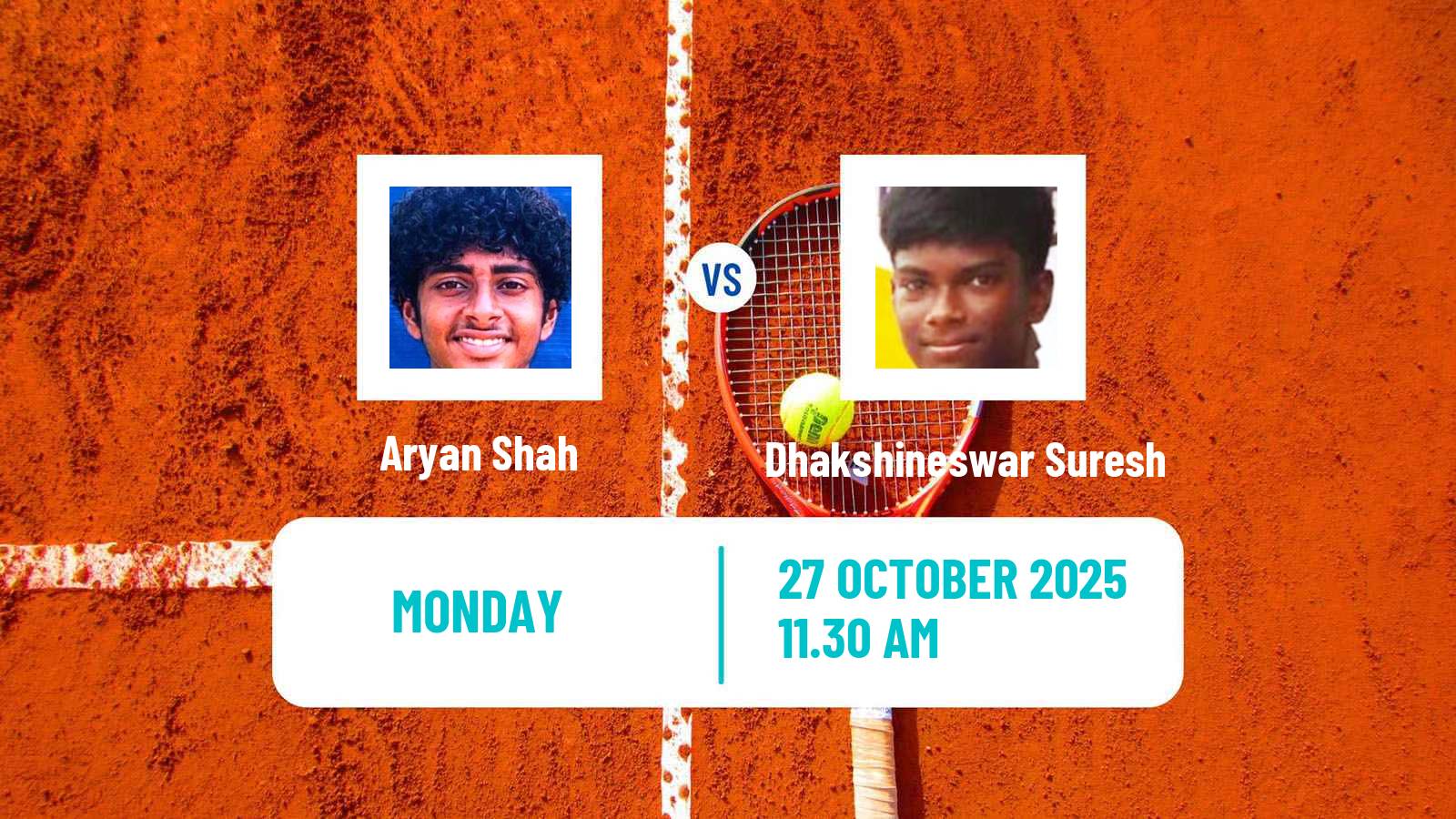Tennis Charlottesville Challenger Men Aryan Shah - Dhakshineswar Suresh