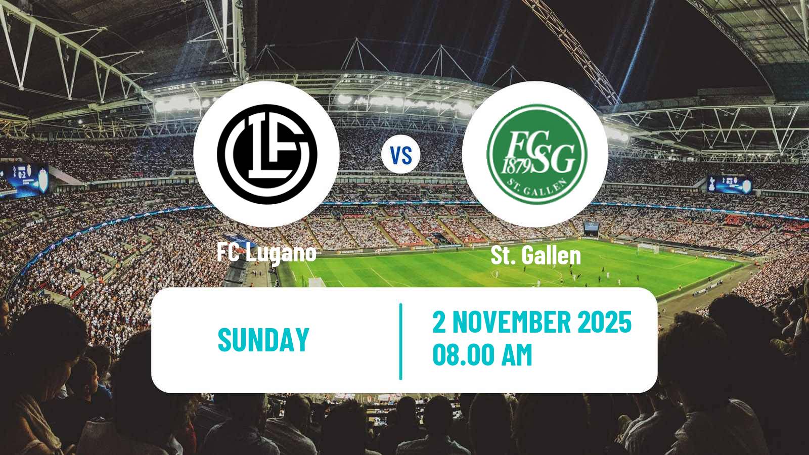 Football Swiss Super League Lugano - St. Gallen
